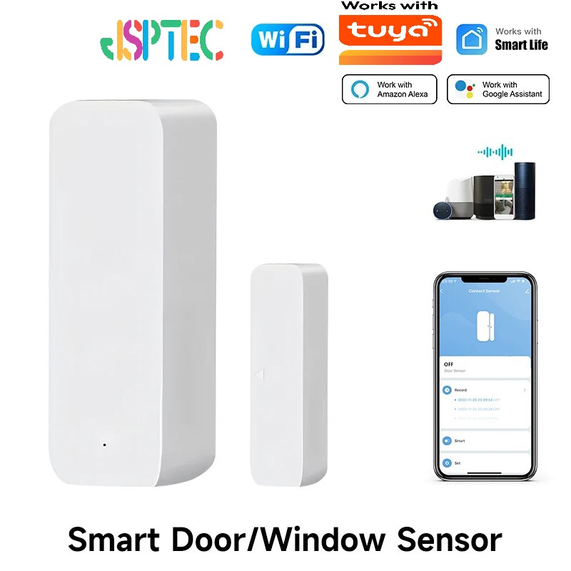 Wireless Door Sensor - Tuya WiFi Smart Door Sensor Door