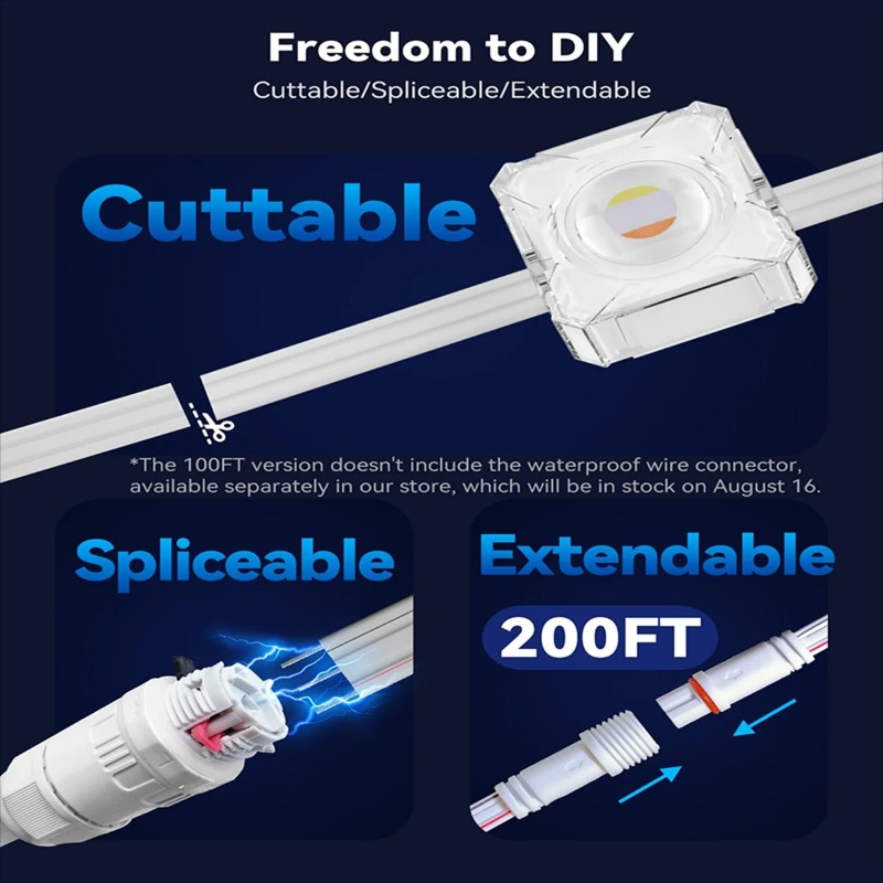 150FT 90LED Smart RGBIC Perman - огляд і ціна Smart Home Yellow