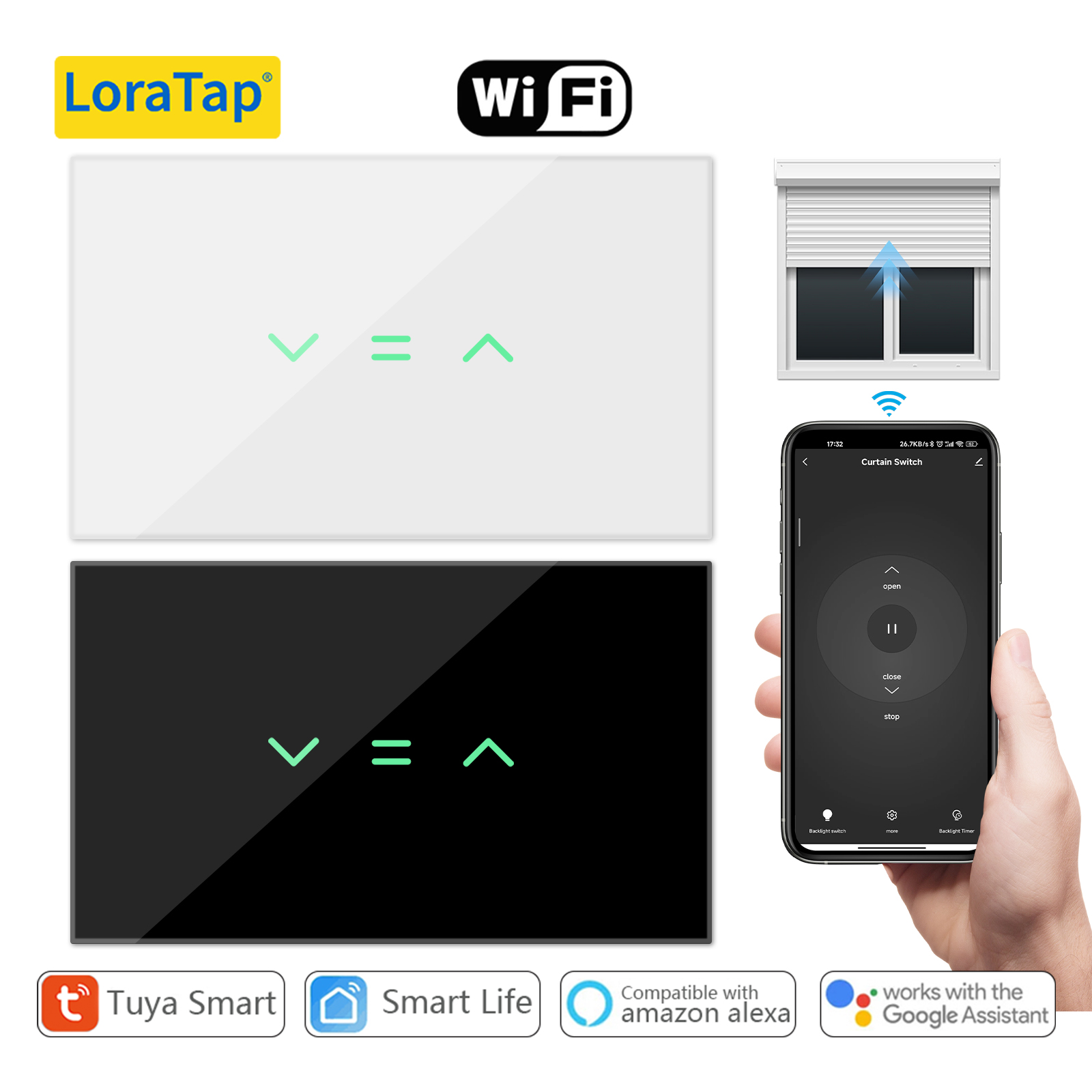 LoraTap US Curtain Blinds Roll - огляд і ціна Universal Remote Smart Home