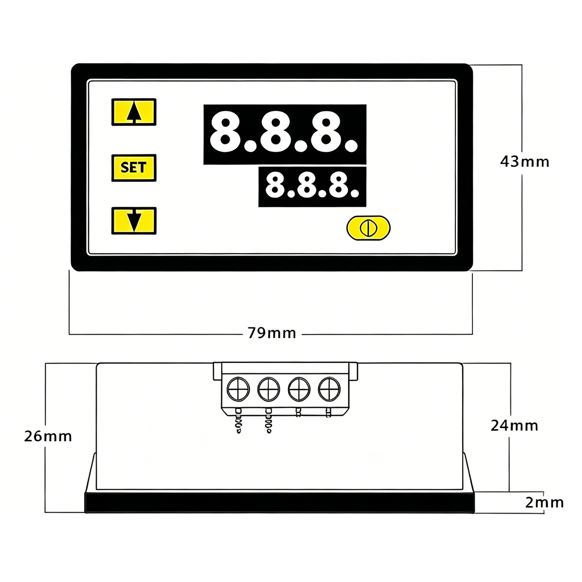 W3230 Digital Temperature Cont - огляд і ціна Temperature Sensor