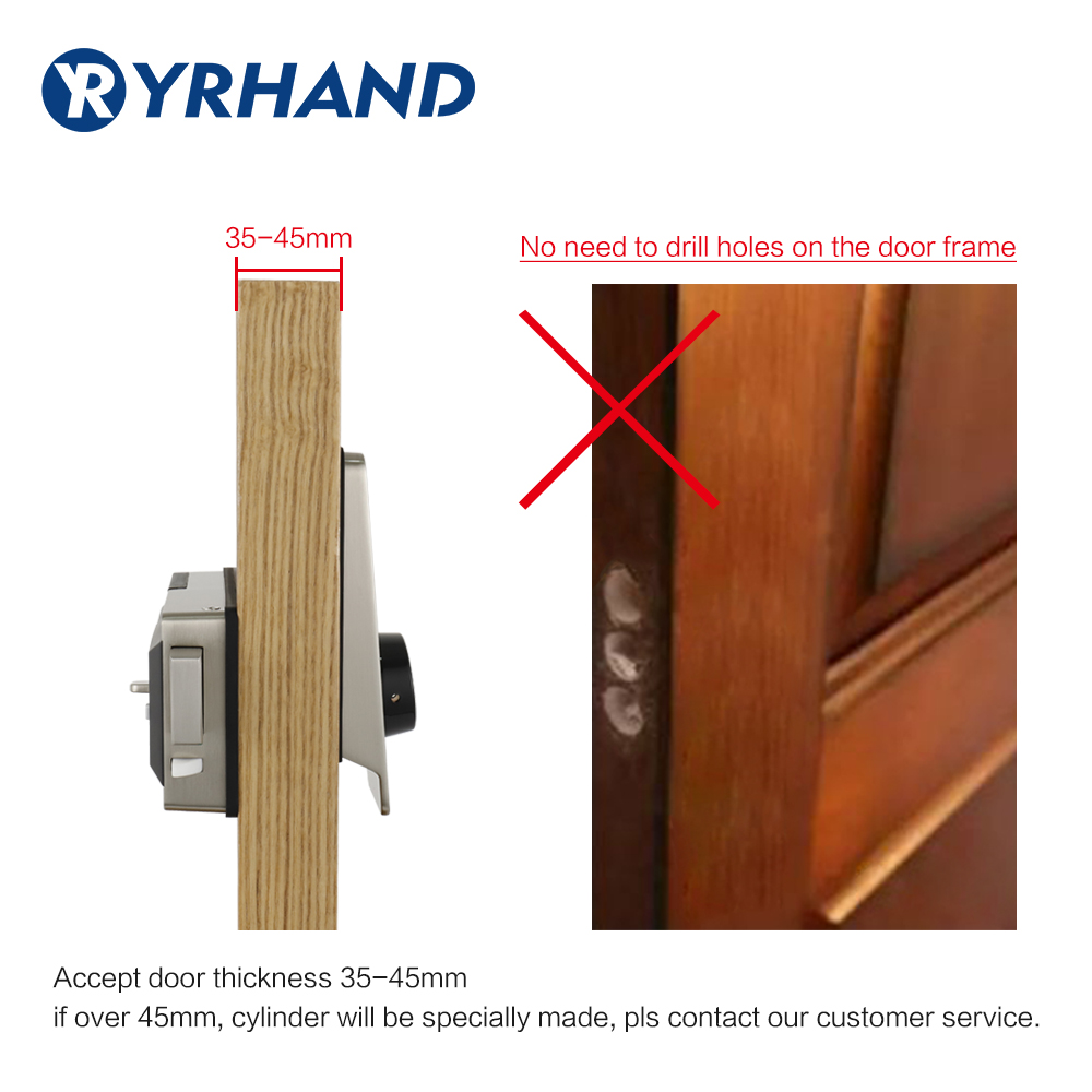 Waterproof Smart door rim lock - огляд і ціна Smart Home Door Lock