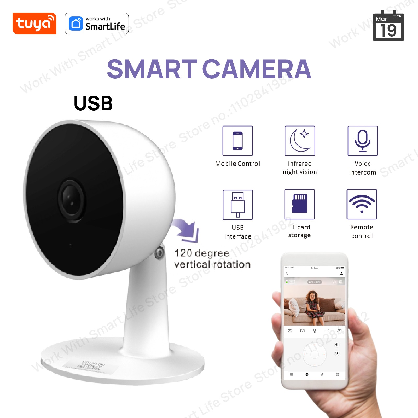 Tuya Smart 2MP HD Indoor Home  - огляд і ціна Smart Home Camera Ezviz