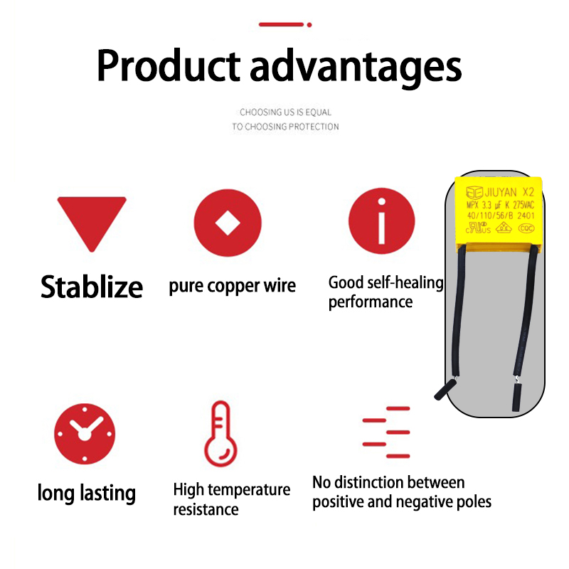2.2uF X2 Safety Capacitor 275V - огляд і ціна Smart Home Yellow